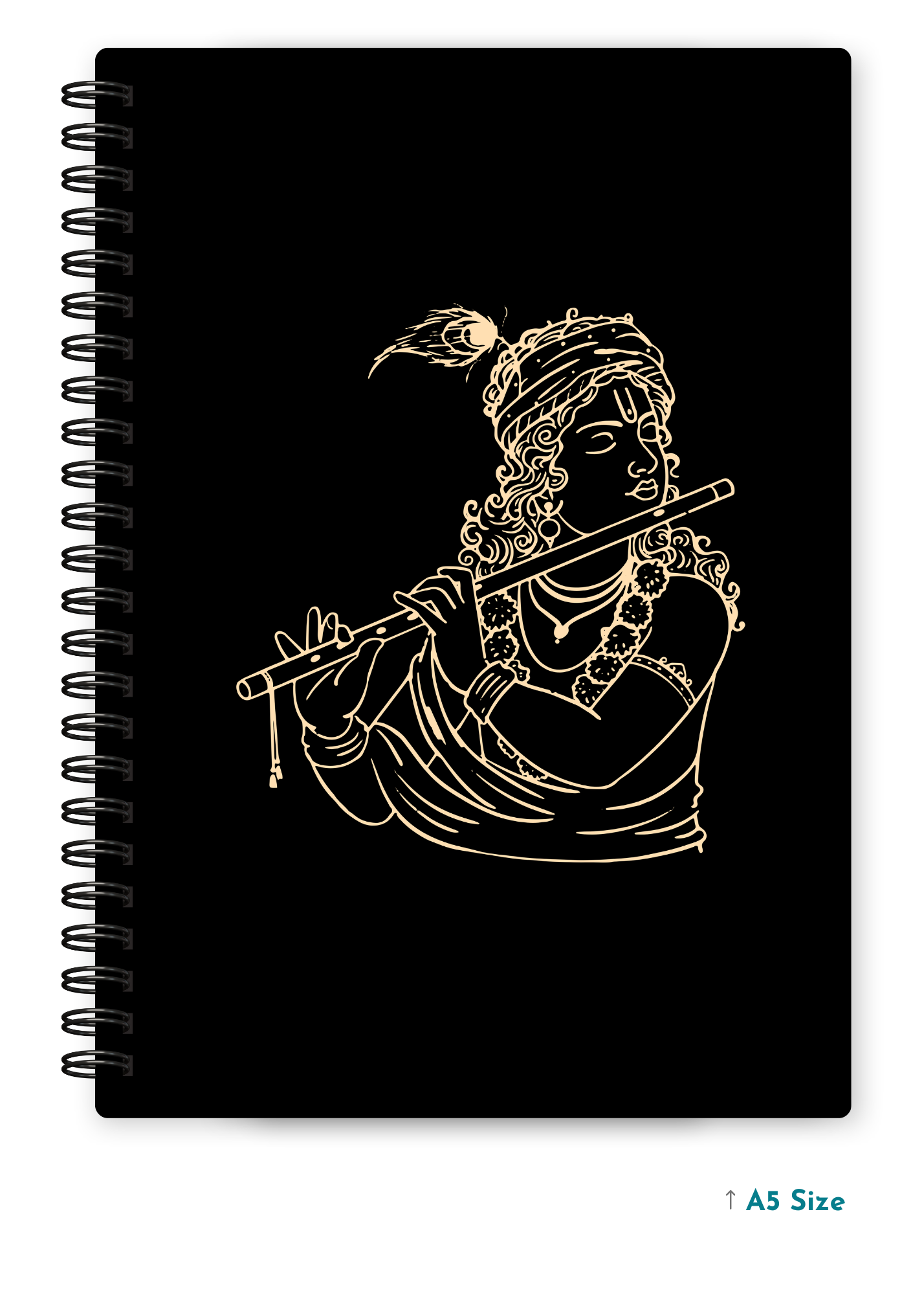 KRISHNA JI (2) cover page - A5 / A6 Size Wiro Notebook