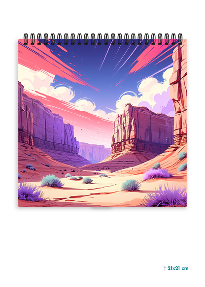 PINK CANYON cover page - Square Shape Doodle Pad