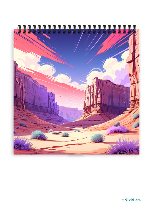 PINK CANYON cover page - Square Shape Doodle Pad