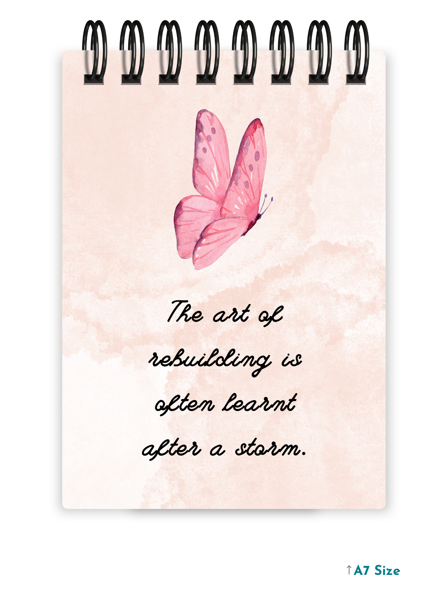 THE ART OF REBUILDING cover page - A7 Size Pocket Notepad