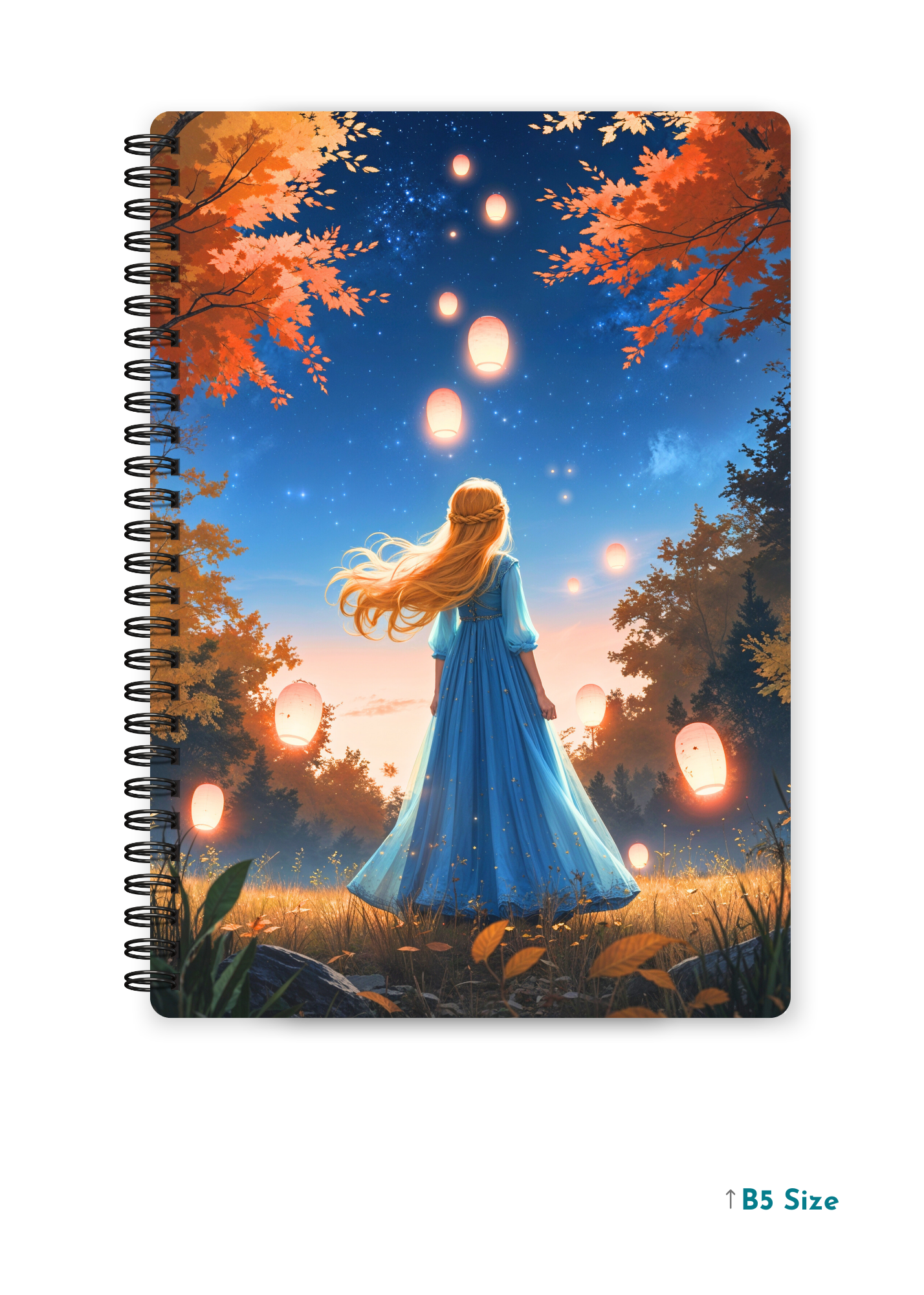 LANTERN GLOW cover page - A4 / B5 Size Wiro Notebook