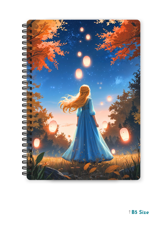 LANTERN GLOW cover page - A4 / B5 Size Wiro Notebook