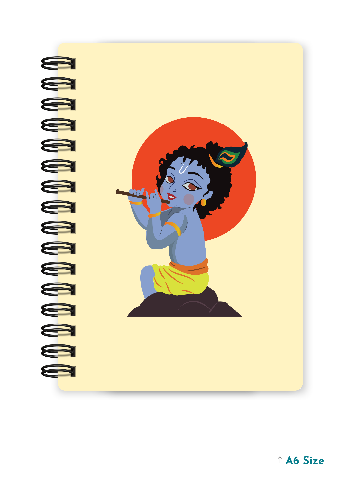 BALKRISHNA JI (2) cover page - A5 / A6 Size Wiro Notebook