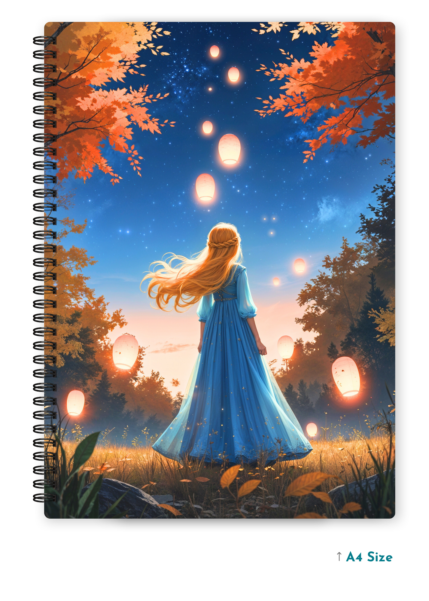 LANTERN GLOW cover page - A4 / B5 Size Wiro Notebook