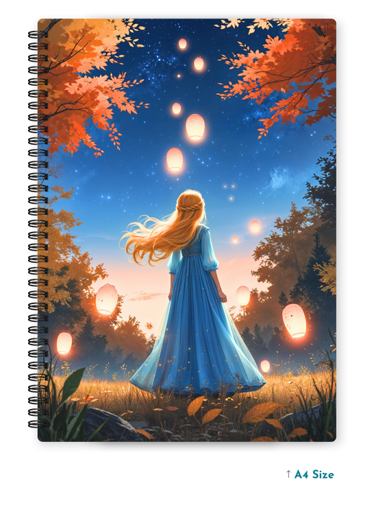 LANTERN GLOW cover page - A4 / B5 Size Wiro Notebook