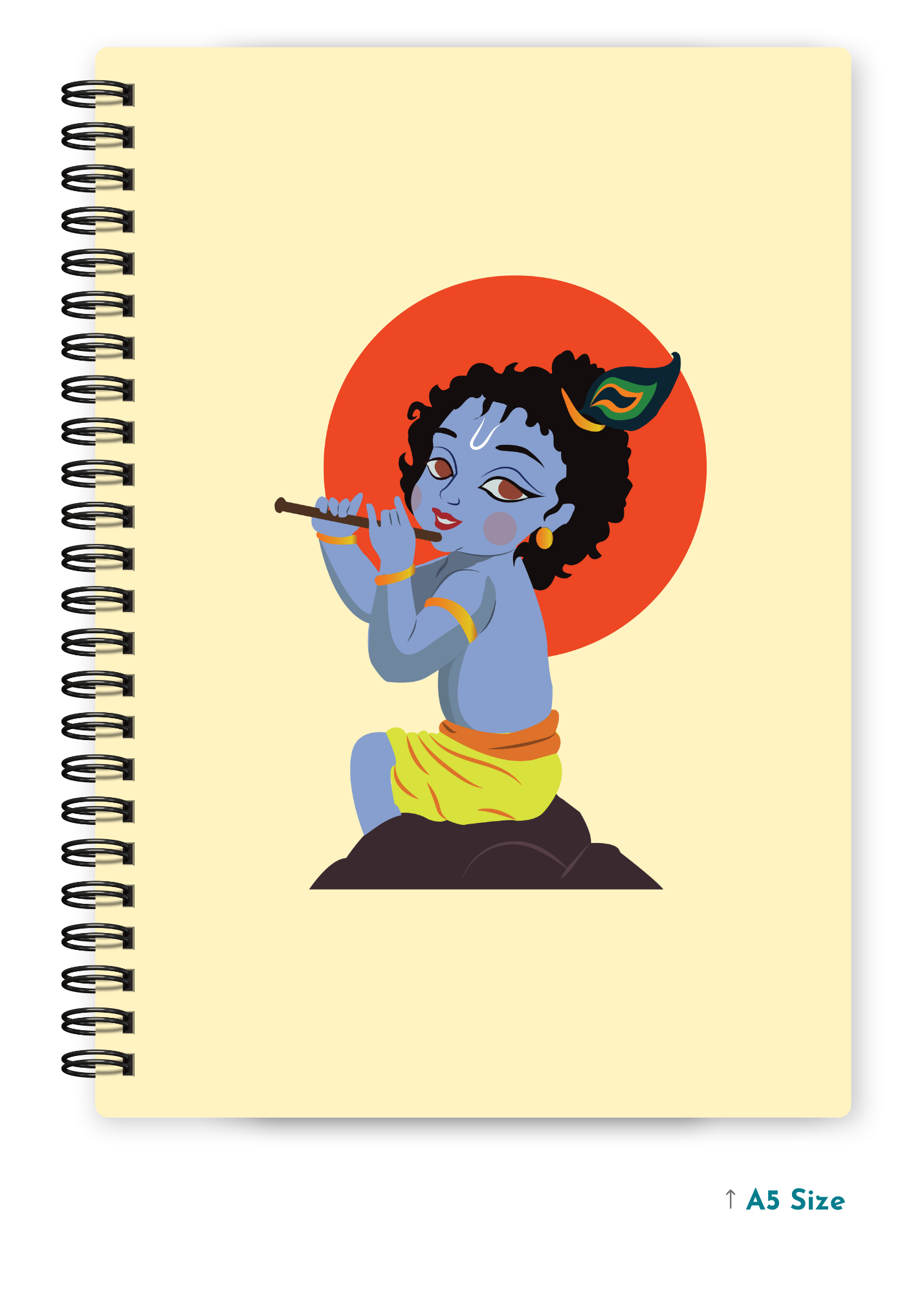BALKRISHNA JI (2) cover page - A5 / A6 Size Wiro Notebook