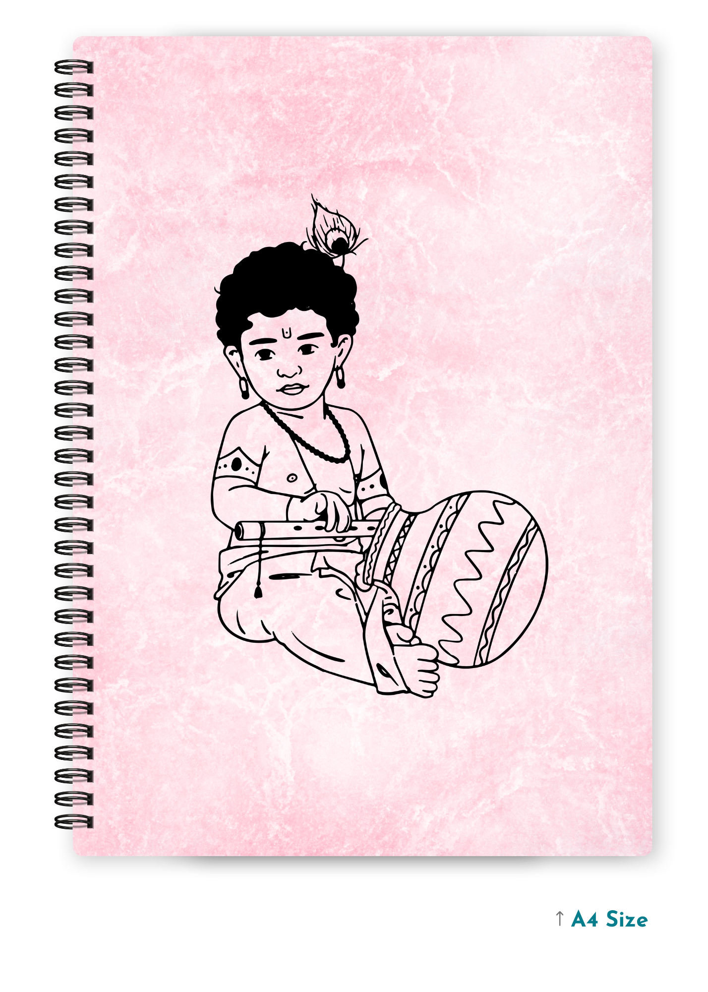BALKRISHNA JI (3) cover page - A4 / B5 Size Wiro Notebook
