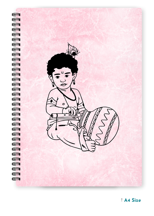 BALKRISHNA JI (3) cover page - A4 / B5 Size Wiro Notebook