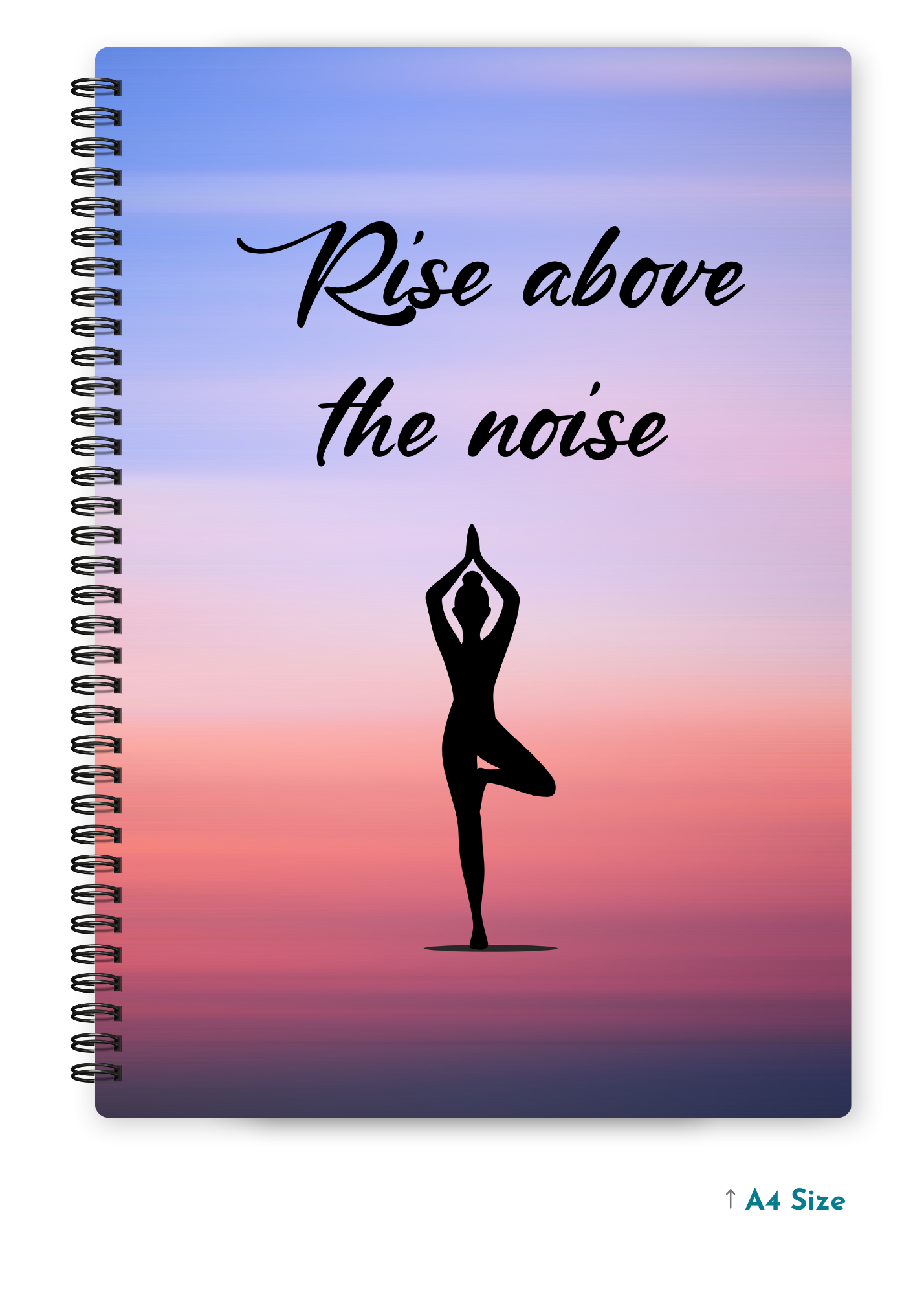 RISE ABOVE THE NOISE cover page - A4 / B5 Size Wiro Notebook