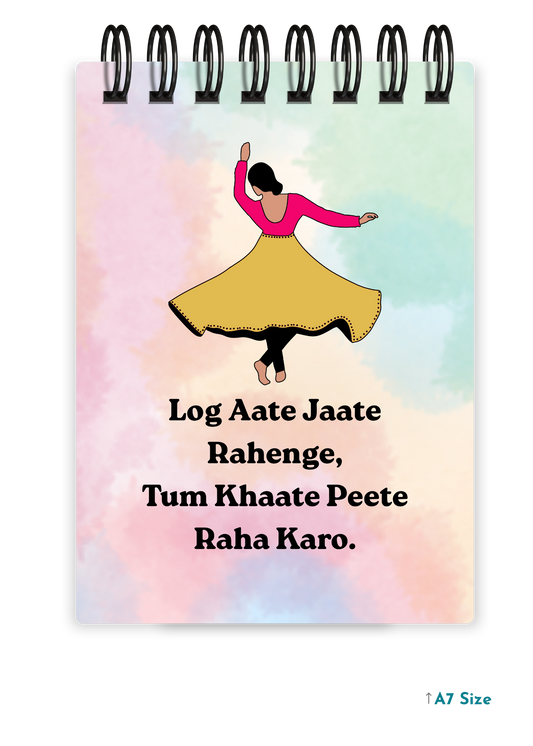 LOG AATE JAATE cover page - A7 Size Pocket Notepad