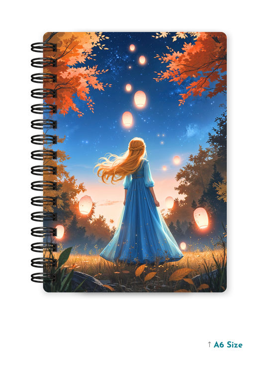 LANTERN GLOW cover page - A5 / A6 Size Wiro Notebook