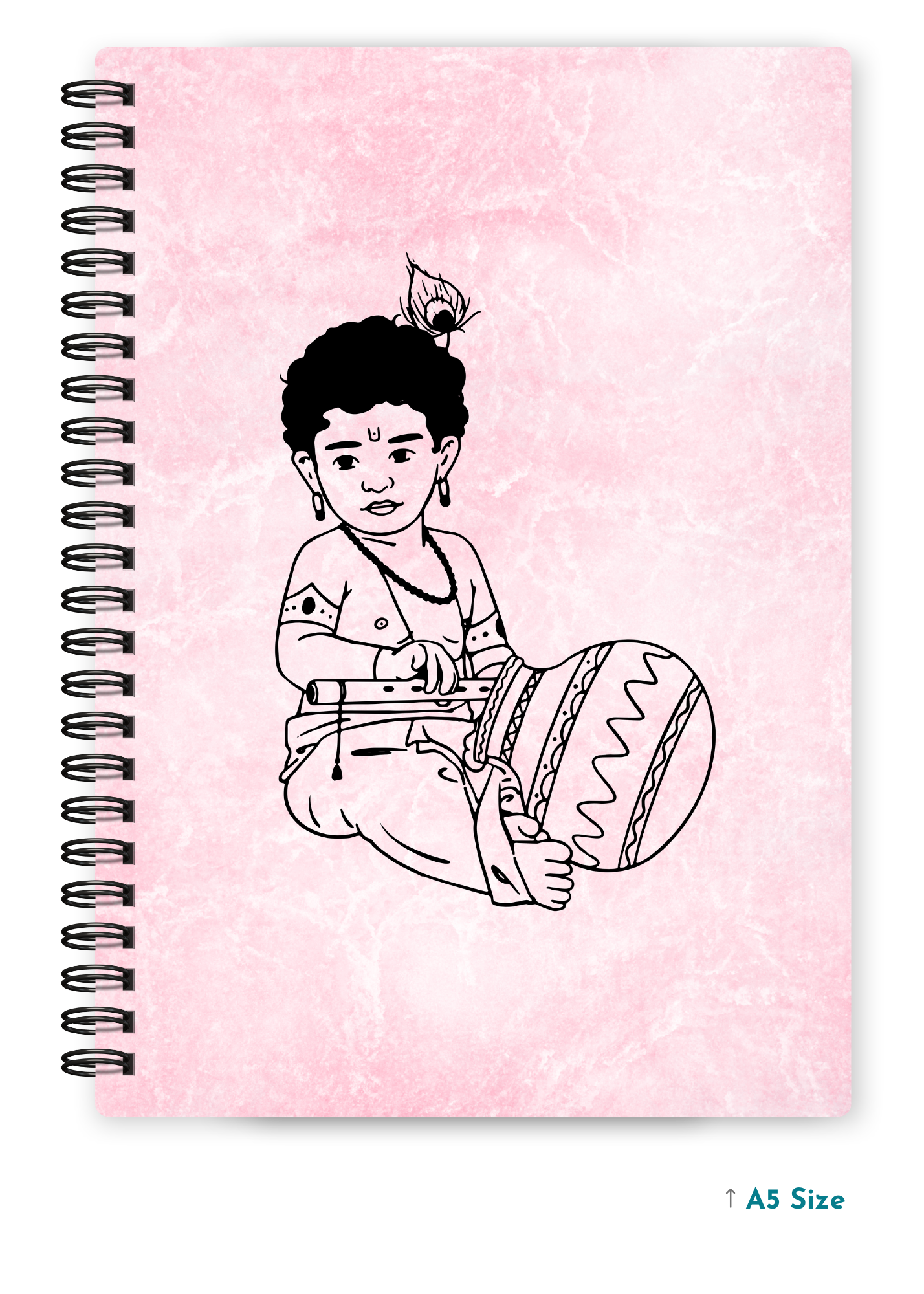 BALKRISHNA JI (3) cover page - A5 / A6 Size Wiro Notebook
