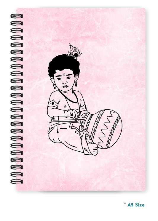 BALKRISHNA JI (3) cover page - A5 / A6 Size Wiro Notebook
