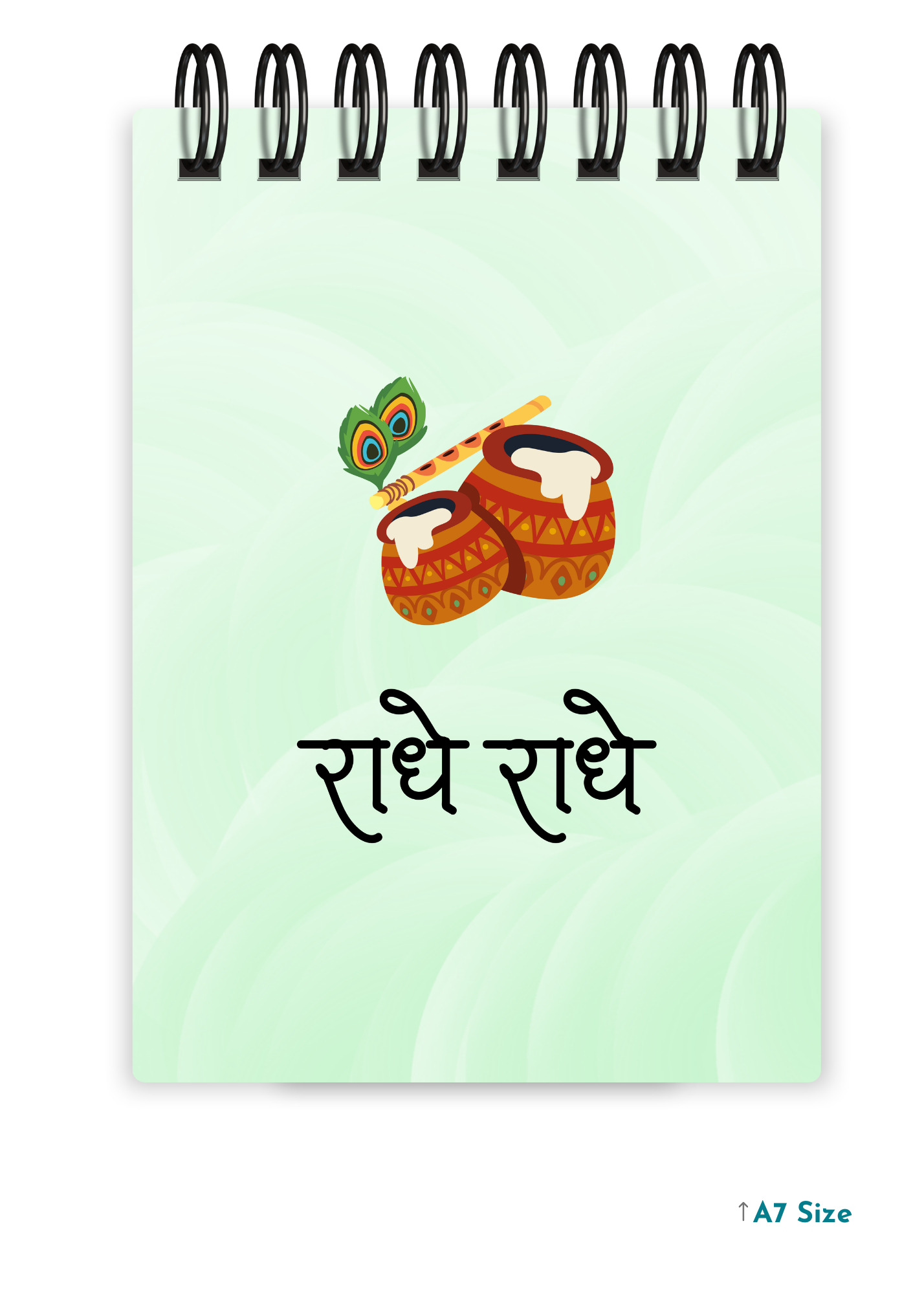 RADHE RADHE cover page - A7 Size Pocket Notepad
