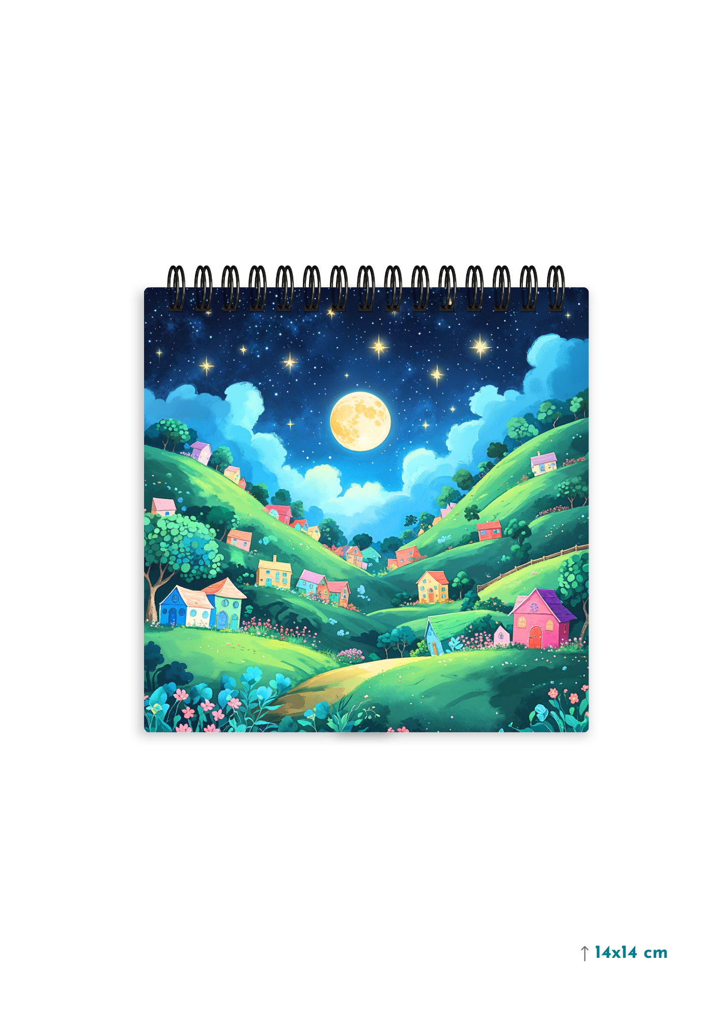 CELESTIAL HILLS cover page - Square Shape Doodle Pad