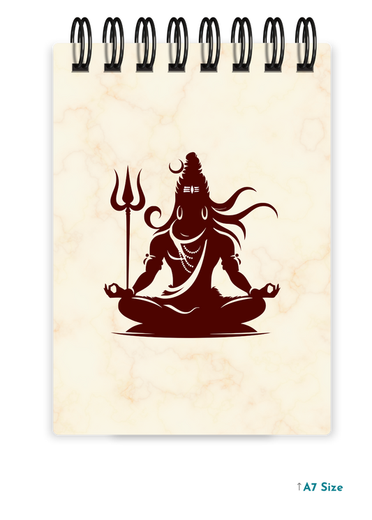 SHIV JI (4) cover page - A7 Size Pocket Notepad