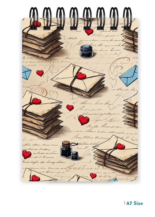 SCARLET LETTERS cover page - A7 Size Pocket Notepad