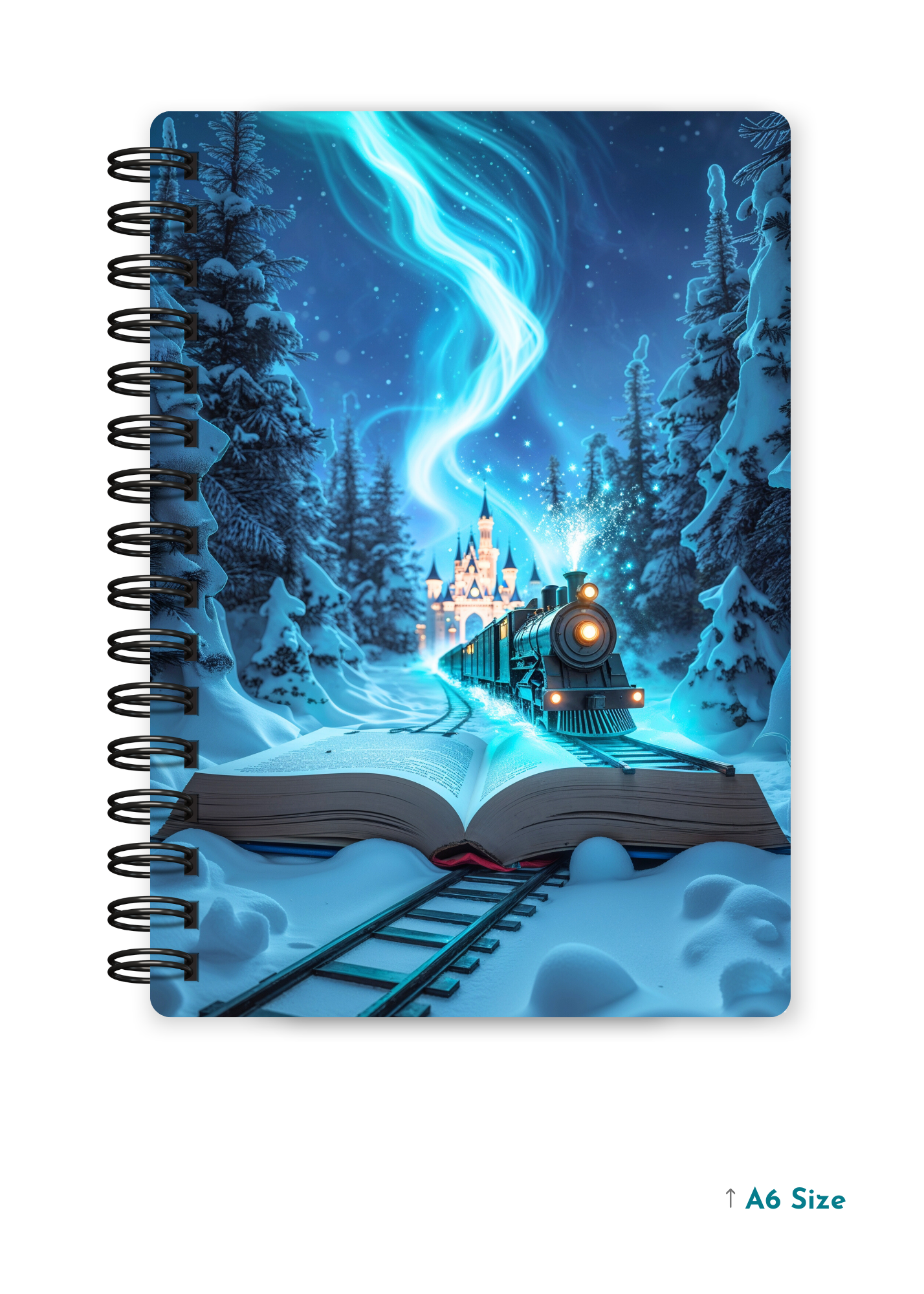 AQUA VORTEX cover page - A5 / A6 Size Wiro Notebook