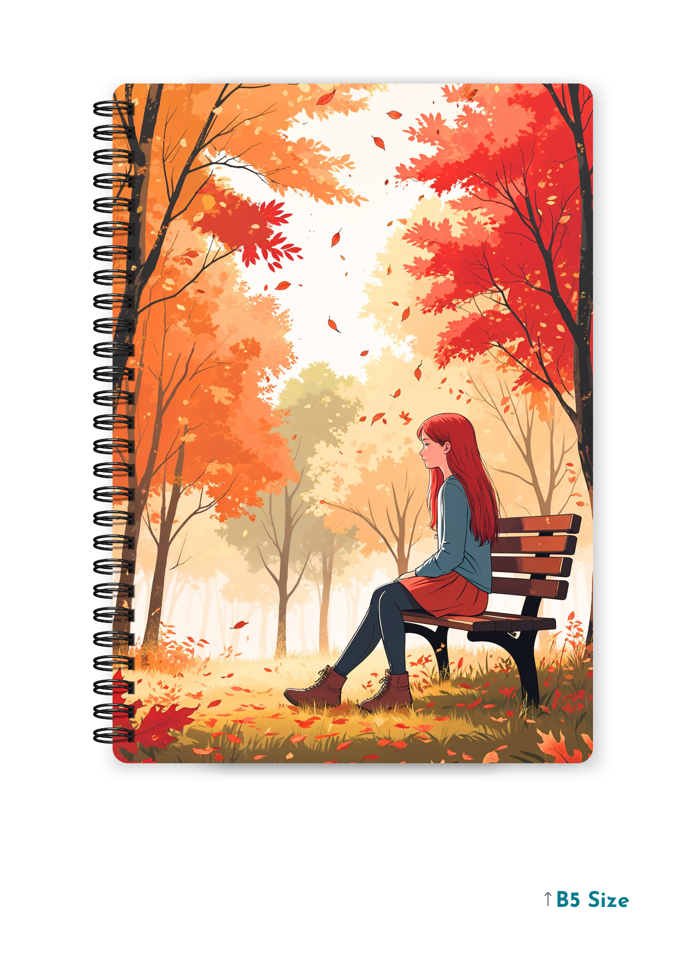 EMBER SOLACE cover page - A4 / B5 Size Wiro Notebook