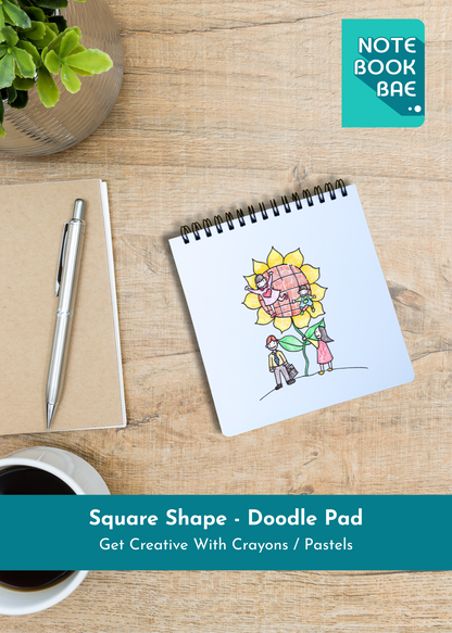 MEDITERRANEAN PINK cover page - Square Shape Doodle Pad