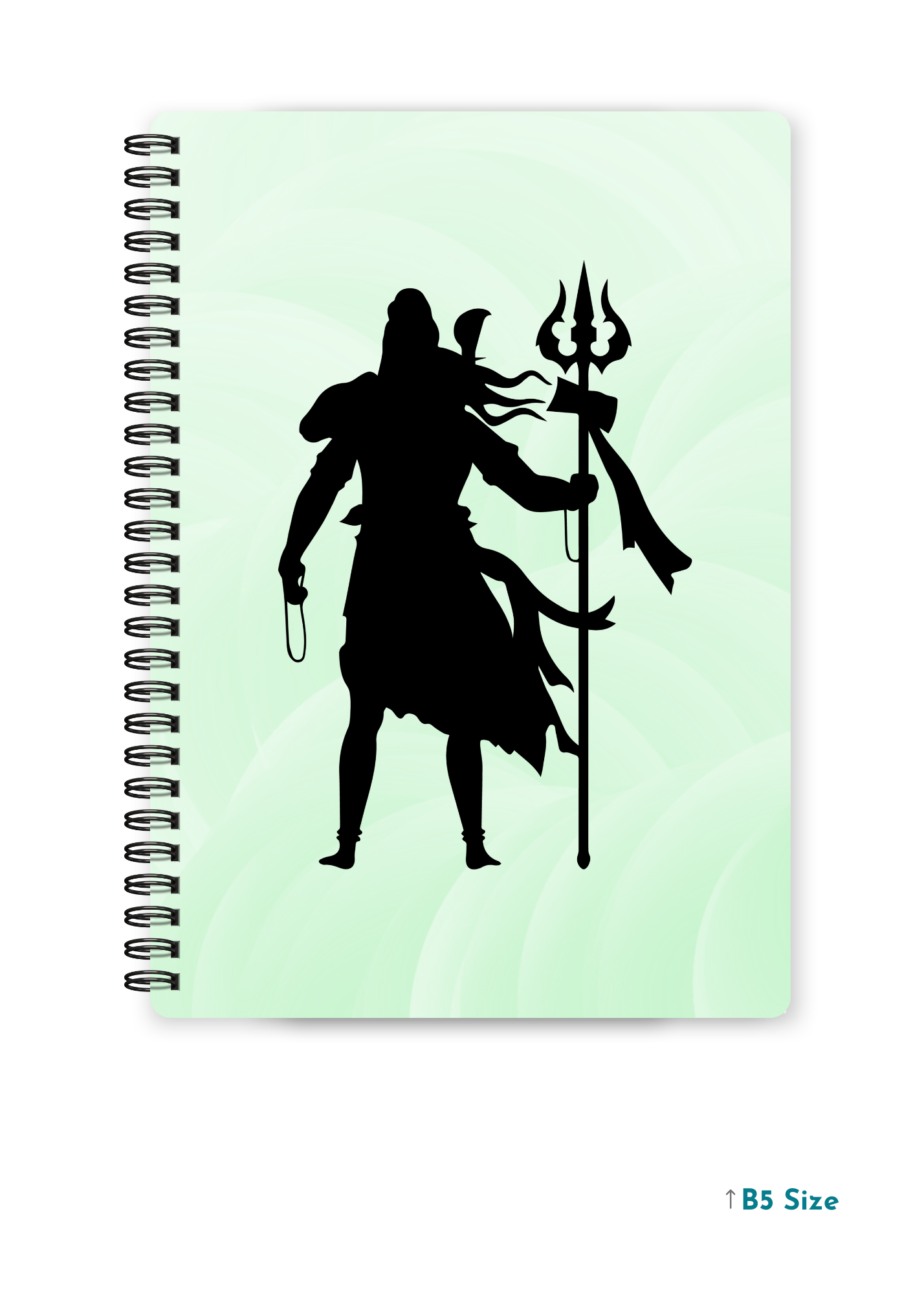 SHIV JI (3) cover page - A4 / B5 Size Wiro Notebook