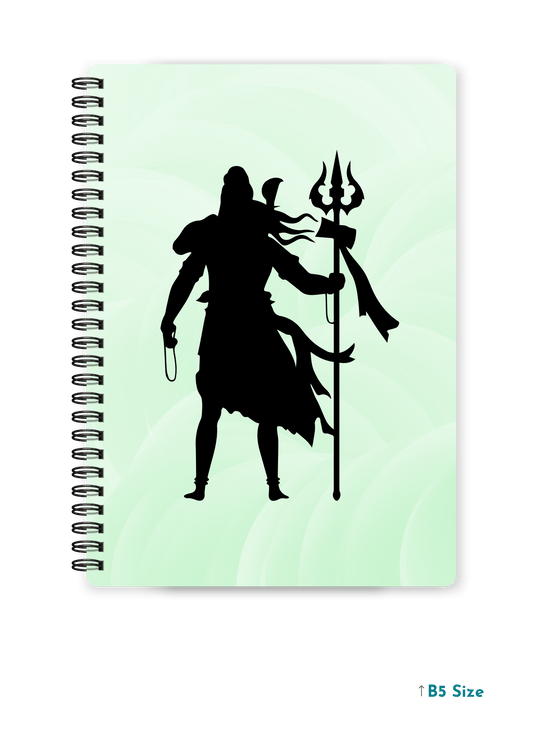 SHIV JI (3) cover page - A4 / B5 Size Wiro Notebook