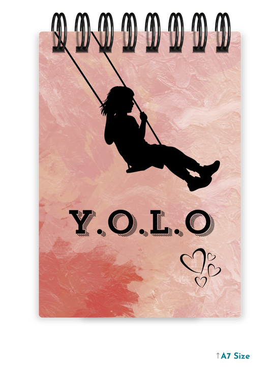 YOLO cover page - A7 Size Pocket Notepad