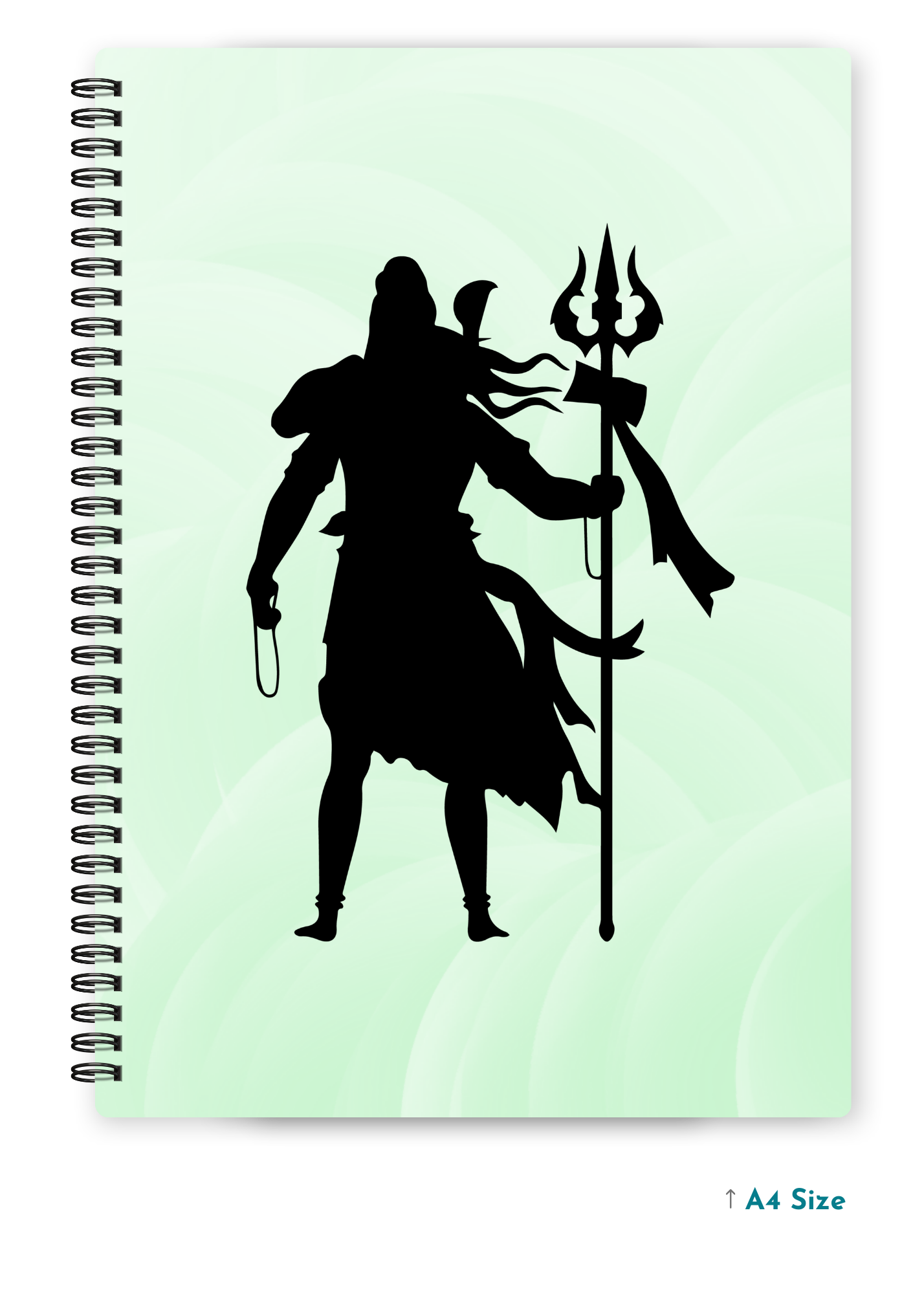 SHIV JI (3) cover page - A4 / B5 Size Wiro Notebook