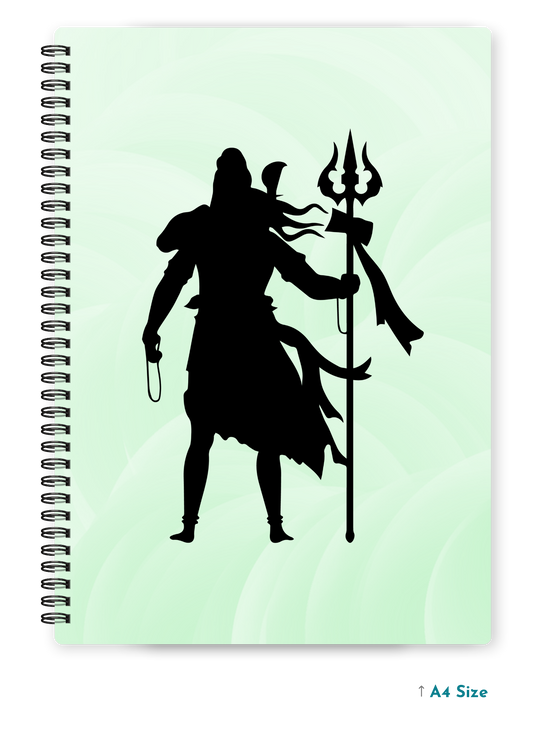 SHIV JI (3) cover page - A4 / B5 Size Wiro Notebook