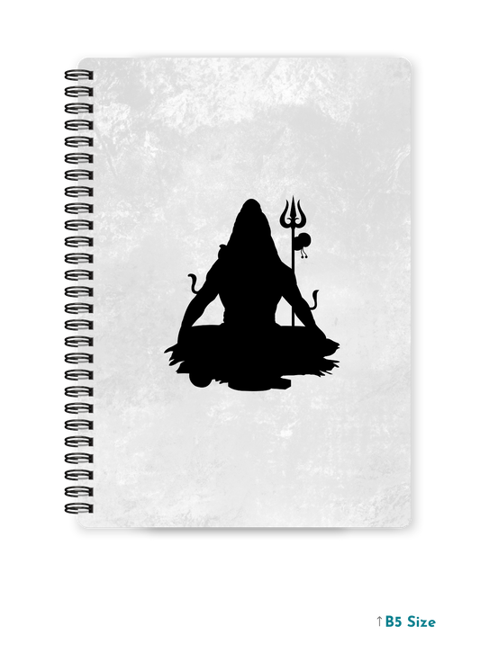 SHIV JI (2) cover page - A4 / B5 Size Wiro Notebook