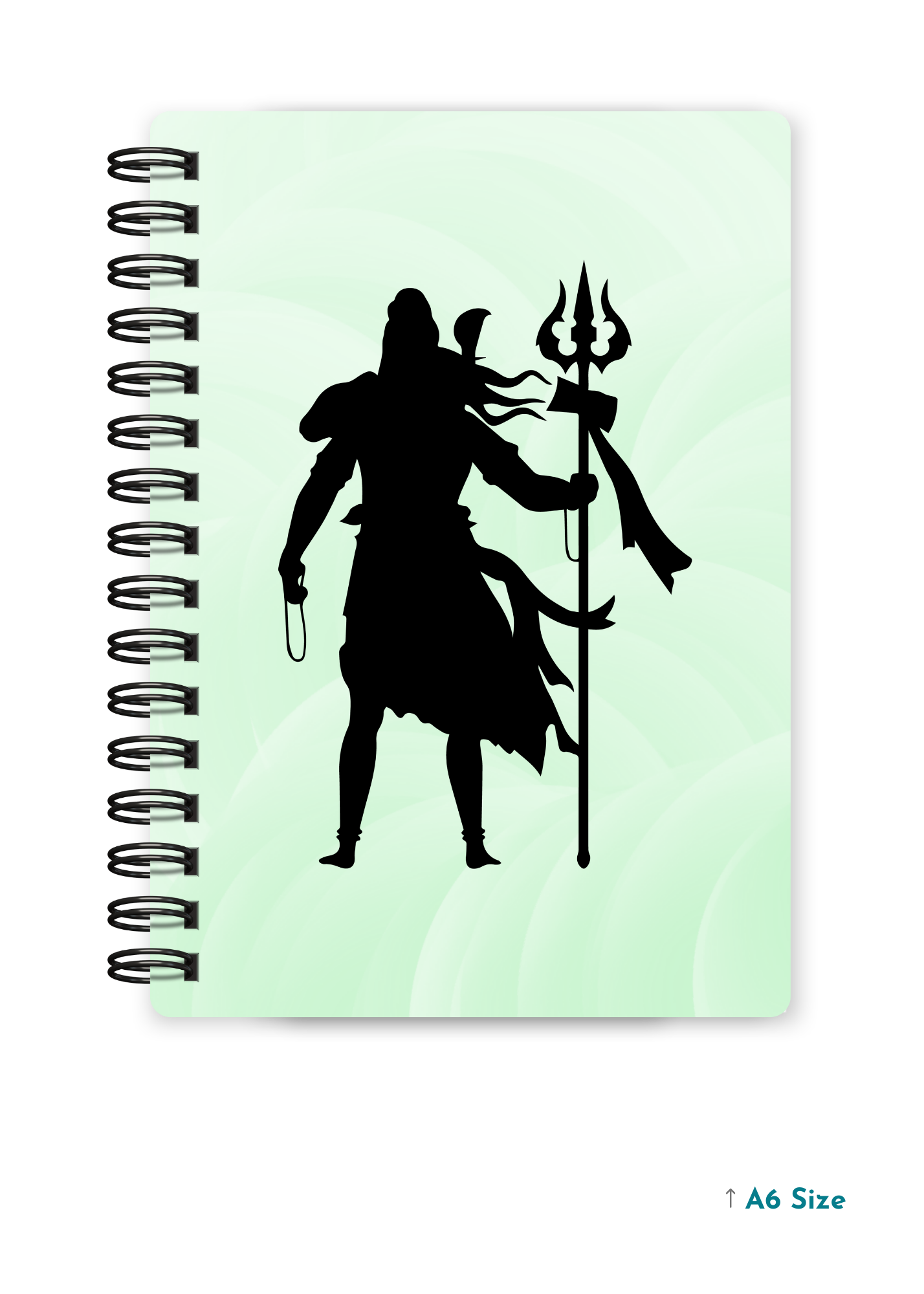 SHIV JI (3) cover page - A5 / A6 Size Wiro Notebook