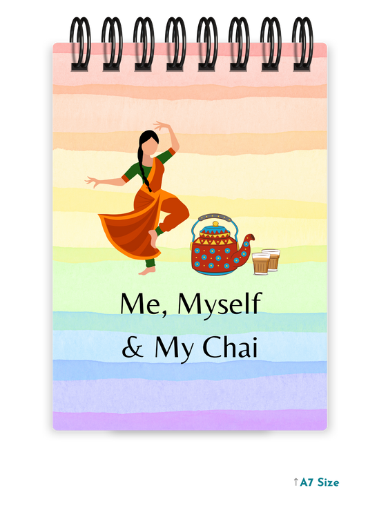 ME, MYSELF & MY CHAI cover page - A7 Size Pocket Notepad