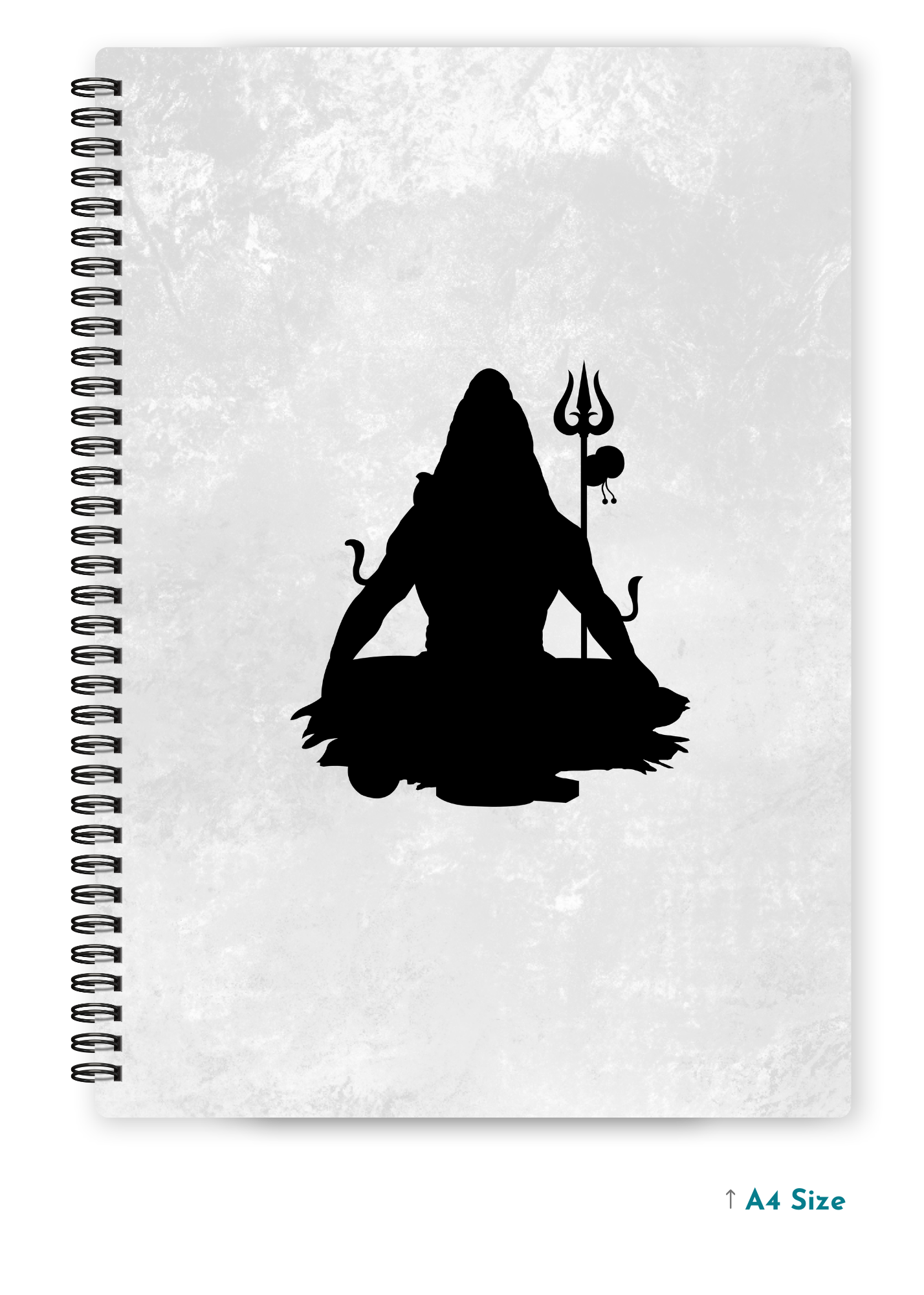 SHIV JI (2) cover page - A4 / B5 Size Wiro Notebook