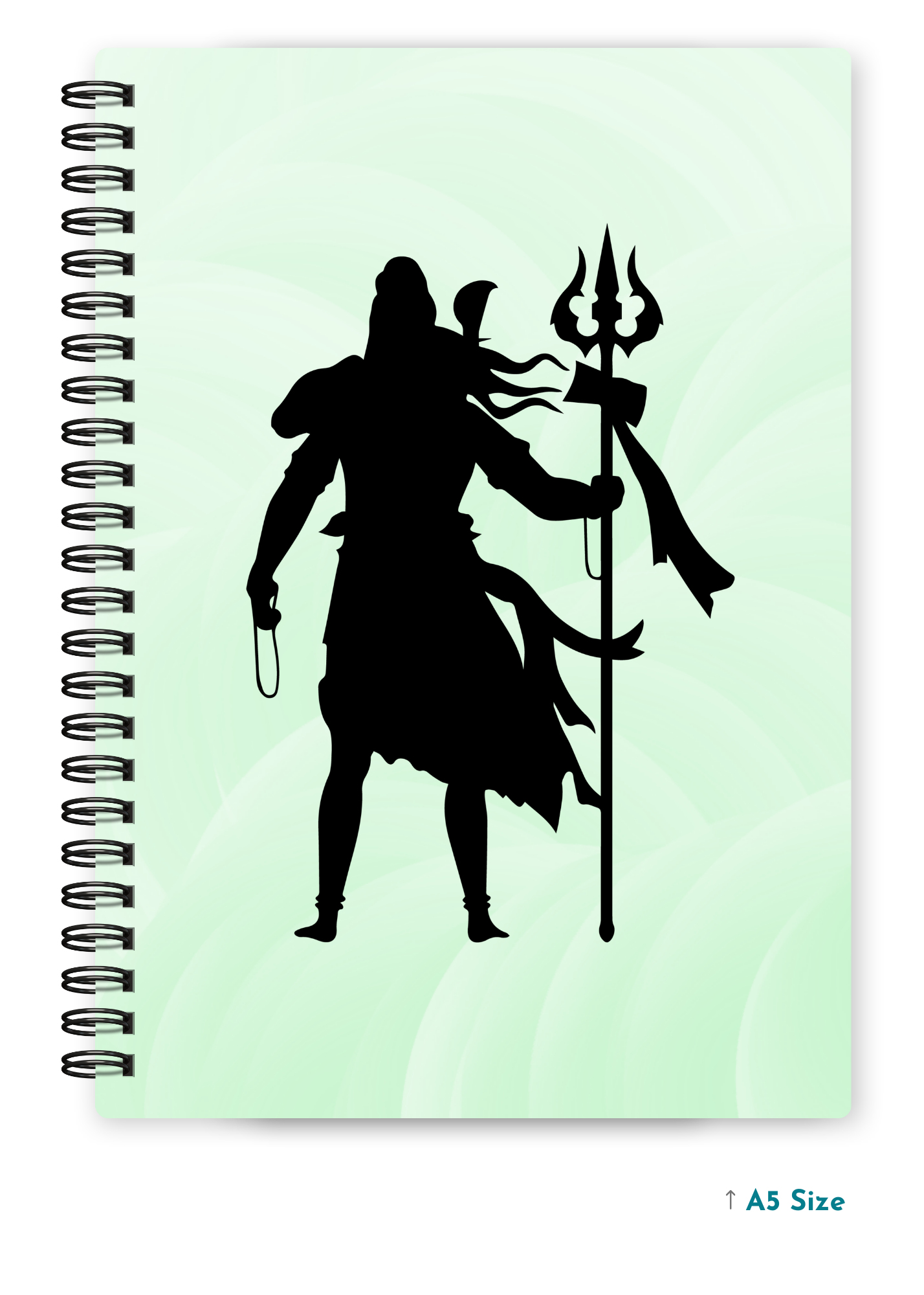 SHIV JI (3) cover page - A5 / A6 Size Wiro Notebook