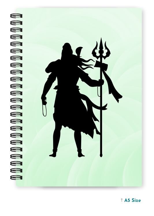 SHIV JI (3) cover page - A5 / A6 Size Wiro Notebook
