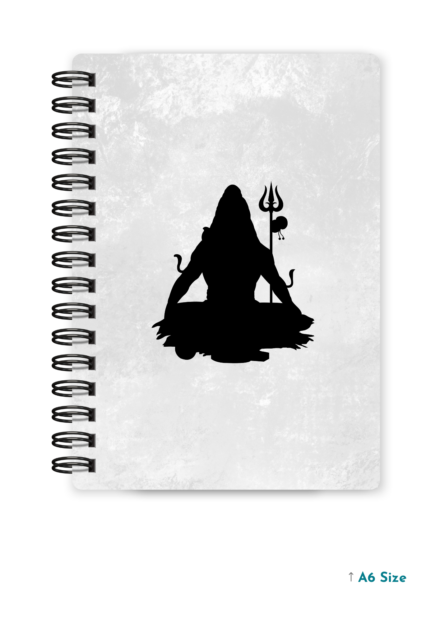SHIV JI (2) cover page - A5 / A6 Size Wiro Notebook