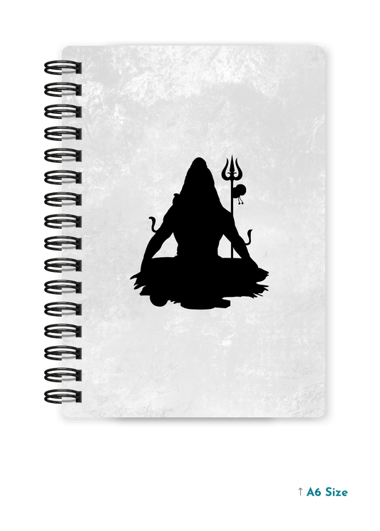 SHIV JI (2) cover page - A5 / A6 Size Wiro Notebook