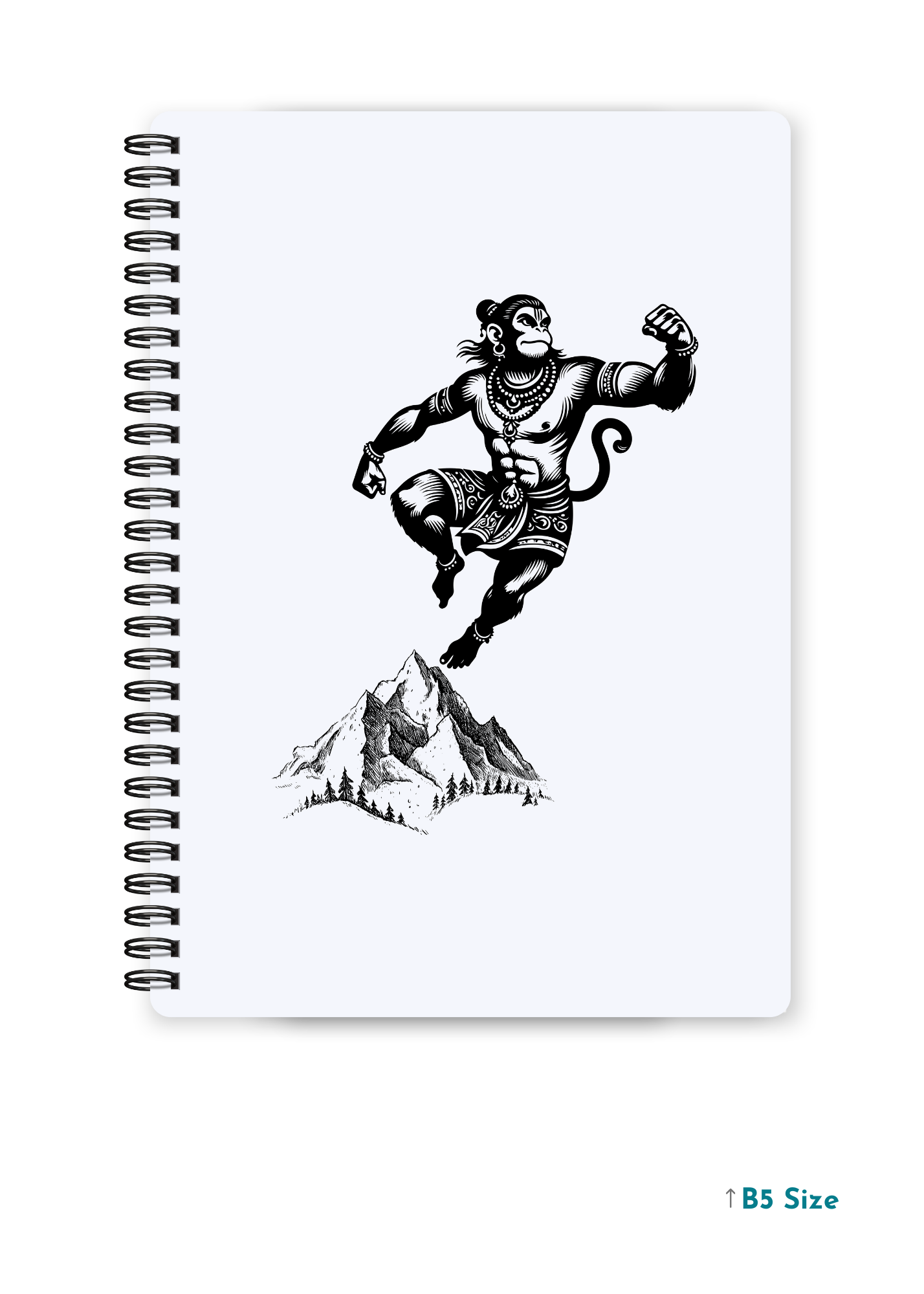 HANUMAN JI (1) cover page - A4 / B5 Size Wiro Notebook