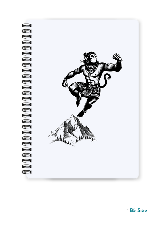 HANUMAN JI (1) cover page - A4 / B5 Size Wiro Notebook