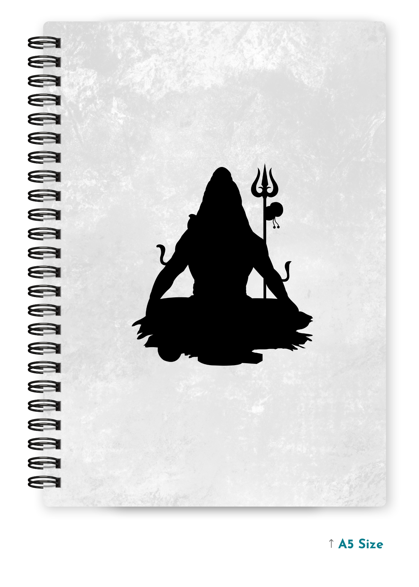 SHIV JI (2) cover page - A5 / A6 Size Wiro Notebook