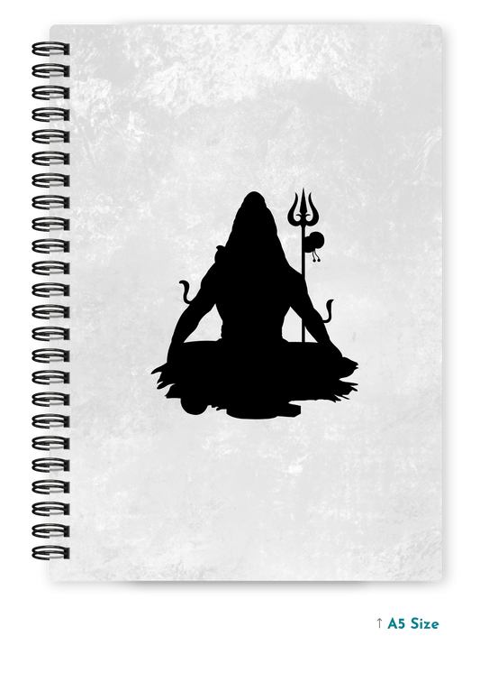 SHIV JI (2) cover page - A5 / A6 Size Wiro Notebook