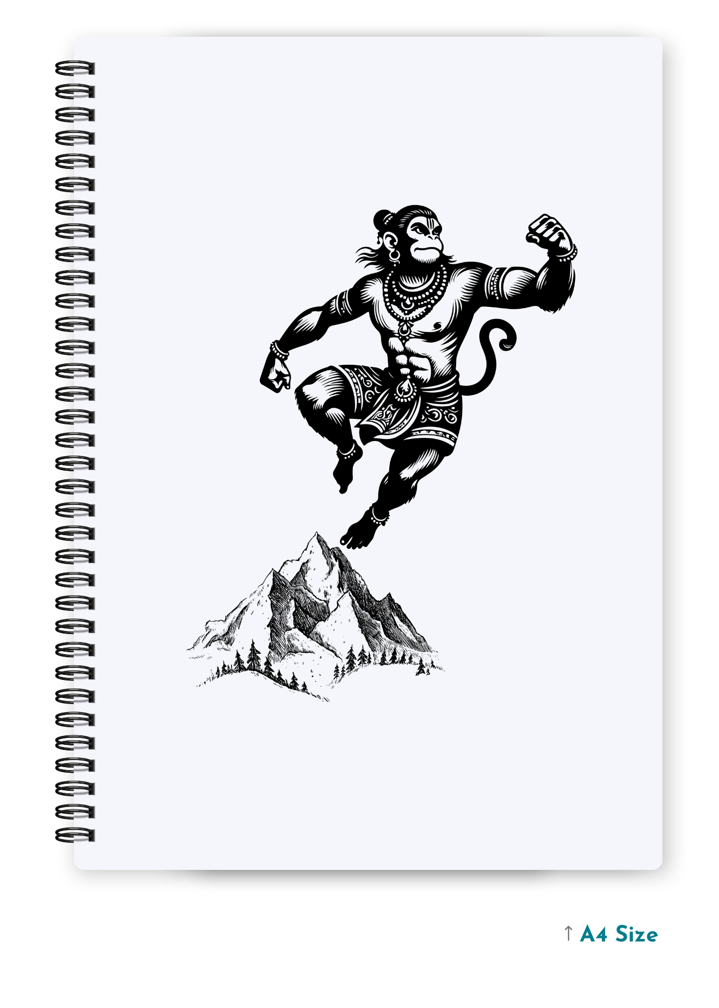 HANUMAN JI (1) cover page - A4 / B5 Size Wiro Notebook