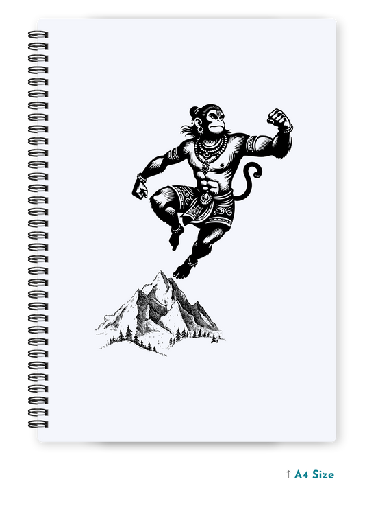 HANUMAN JI (1) cover page - A4 / B5 Size Wiro Notebook