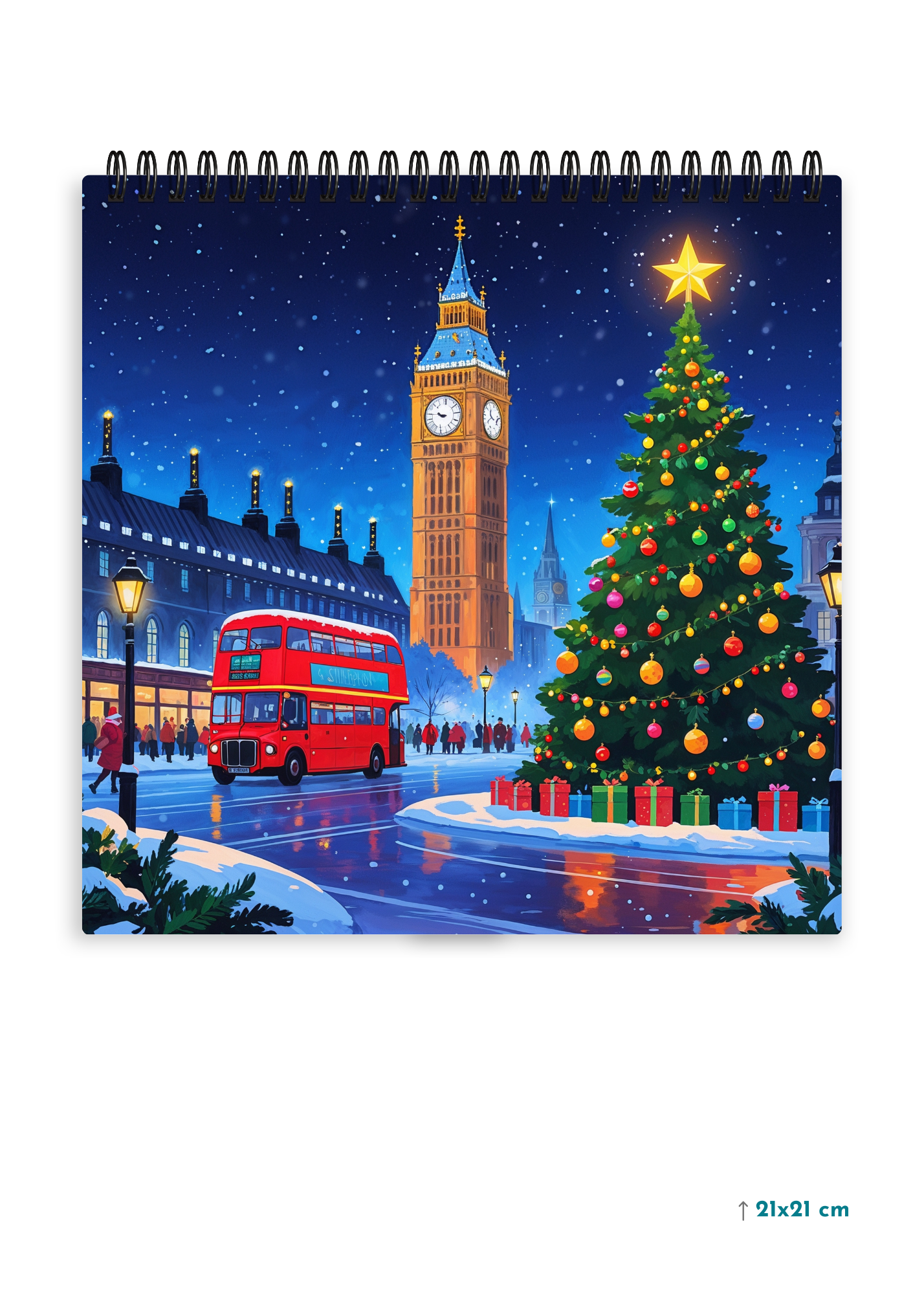 LONDON NOEL cover page - Square Shape Doodle Pad