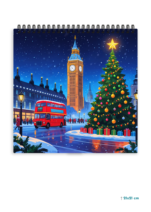 LONDON NOEL cover page - Square Shape Doodle Pad