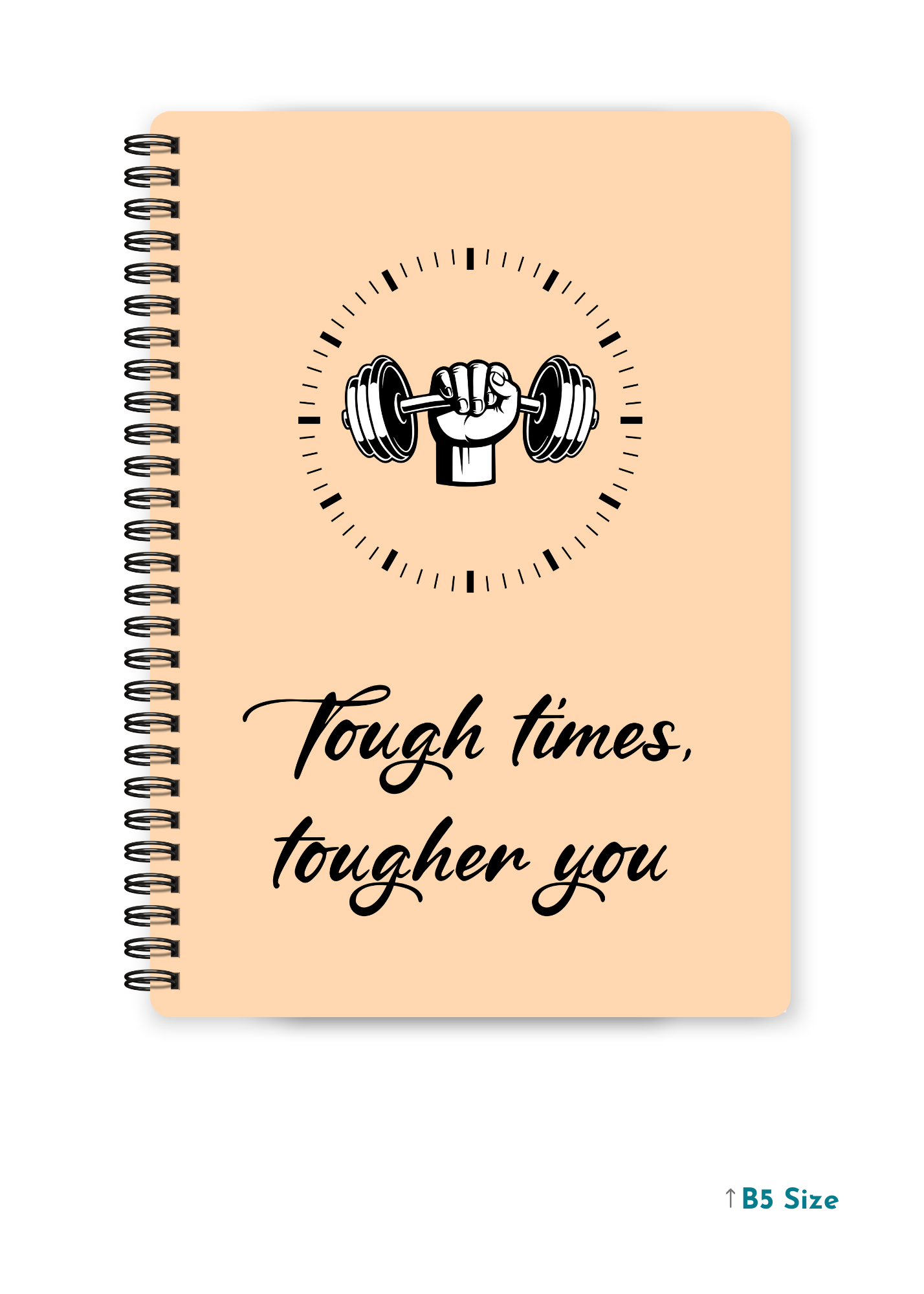 TOUGH TIMES cover page - A4 / B5 Size Wiro Notebook
