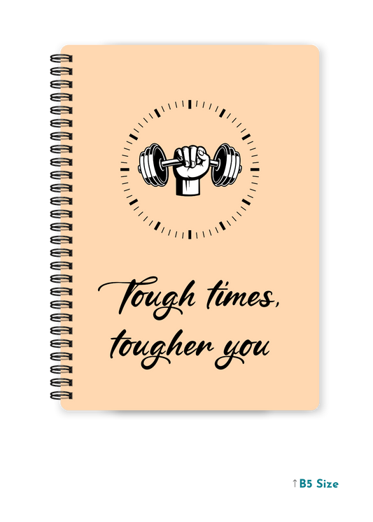 TOUGH TIMES cover page - A4 / B5 Size Wiro Notebook