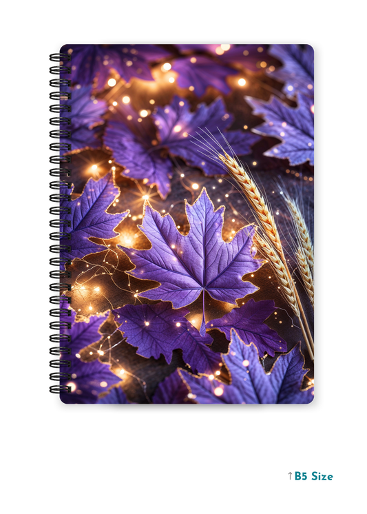 AMETHYST VEINS cover page - A4 / B5 Size Wiro Notebook