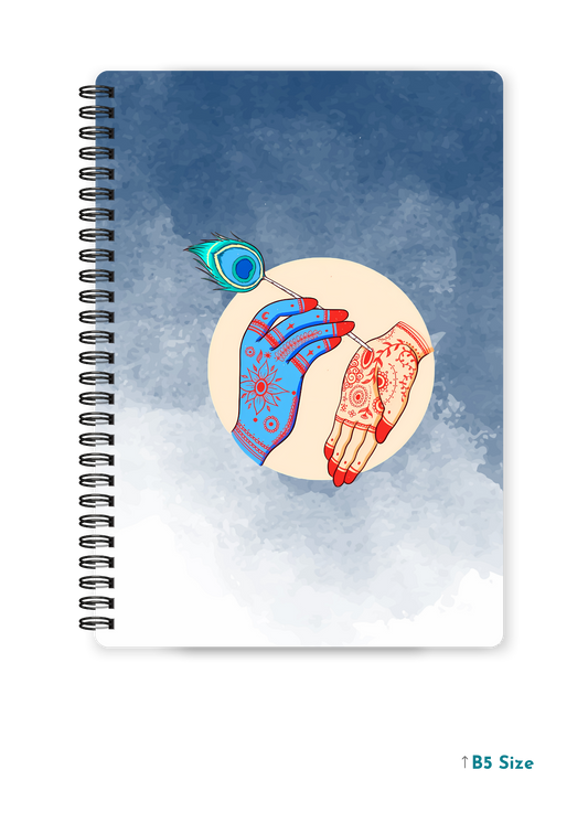 RADHA KRISHNA JI (3) cover page - A4 / B5 Size Wiro Notebook