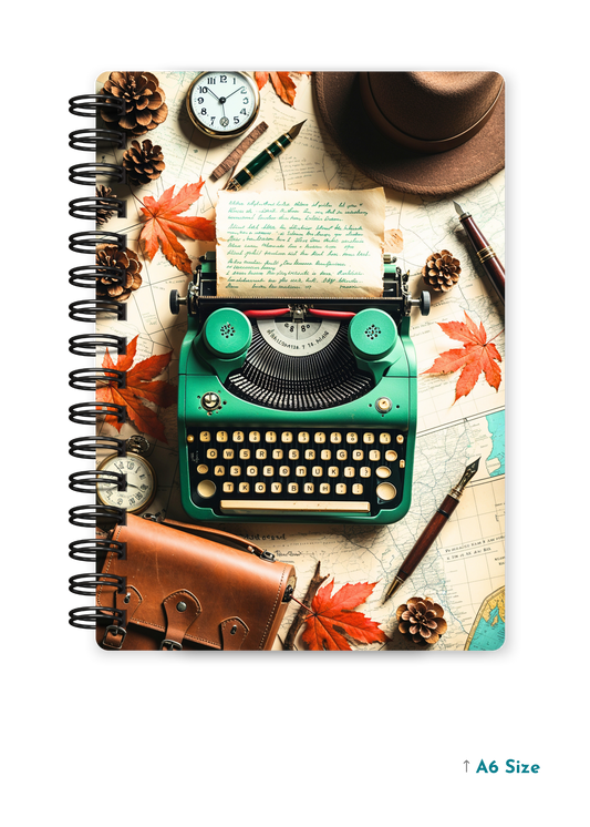 VINTAGE KEYS cover page - A5 / A6 Size Wiro Notebook